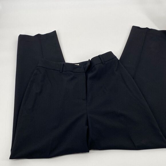 Ann Taylor Women's Wool Blend Tailored Fit Trouser Pants Plain Black Size‎ 10 - Picture 1 of 9